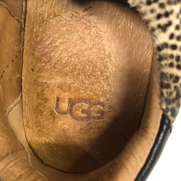 Ugg Milo Exotic Dotted Calf Hair Sneaker Ladies Size 6 - Picture 3 of 6